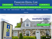 Tablet Screenshot of frankforddentalcare.com